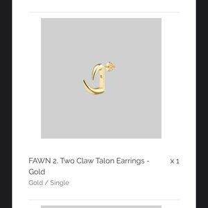 Talon Claw Ear Jacket Earring